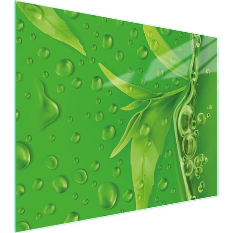 Planche à découper en verre 52x40 feuilles (1/5)