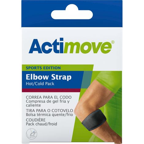 ACTIMOVE SE Ellenbogenbandage mit Gelkompression, verstellbare Größe. Universell schwarz (7574230) (k=12)