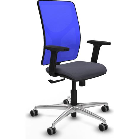 Silla de oficina piqueras y crespo ergonómica azul confort óptimo (1/2)