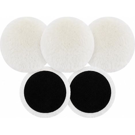 5 PCS Polishing Pads for Drill 6 Inch Soft Wool Polishing Buffing Pad 150mm Car Polishers and Buffers and Da Dual Action Polisher for Car Furniture Polisher Sanding Waxing (1/5)
