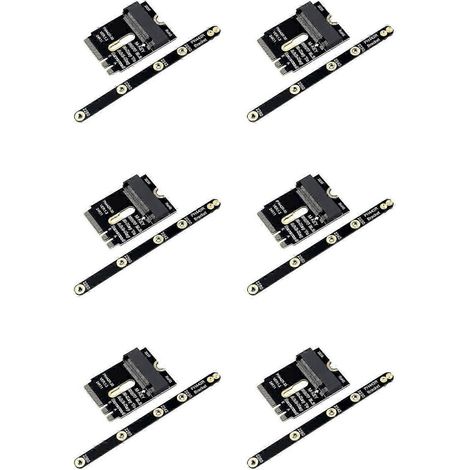 Adaptateur Wi-Fi M.2 6X vers SSD NVMe PCIe 4.0 vers M.2 NGFF Key A+E pour module Wi-Fi/WWAN/LTE QAQ (1/5)