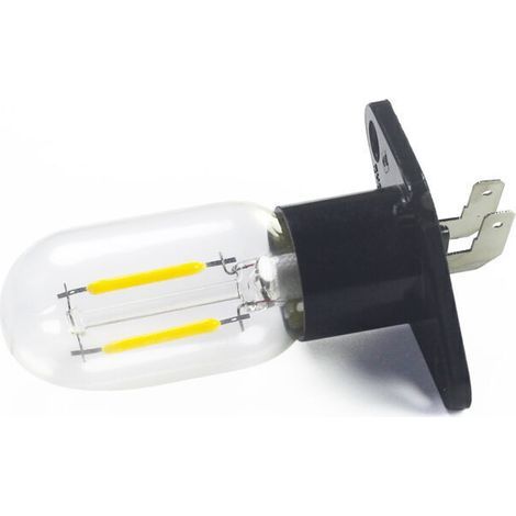 Micro-ondes Ampoule Base 220V 2W LED Micro-ondes Lampe Ampoule pour Four à Micro-Ondes Universelle Poire Lampe, Blanc (1/4)