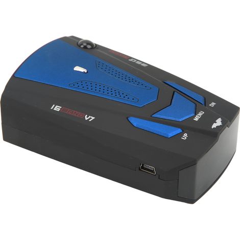 Détecteur de radar voiture 360° protection anti-flash électronique chien, compteur de vitesse testeur bleu (1/5)