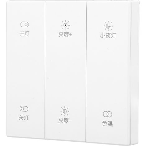 Interrupteur intelligent à 3 boutons avec connexion Bluetooth 2,4 GHz et commande sans fil pour appareils électroménagers (1/5)