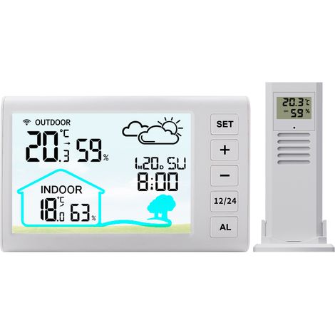 Station météo sans fil multifonctionnelle avec écran (1/5)