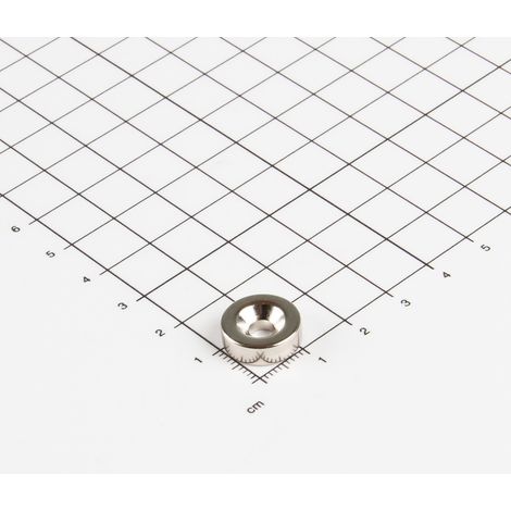 Magna-C Neodym-Ringmagnet Ø14xØ4,5x4,5mm mit konischer Senkung