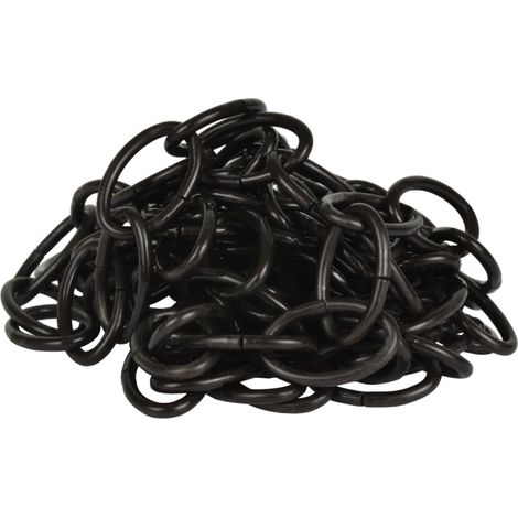 Corderie Italiane 006007692 Catena ovale Ø 3,2 mm, interno maglia 30 mm x 16 mm, 1,5 mt, nera (1/5)