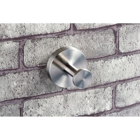 Exclusive stainless steel towel rack, bathroom towel hook, towel and clothes hanger (brushed stainless steel) - AquaForge (1/5)