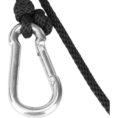 Lot de 2 poulies à cliquet de 3 mm (1/8 pouce) pour suspendre un ventilateur de chambre ou une lampe horticole. (1/5)