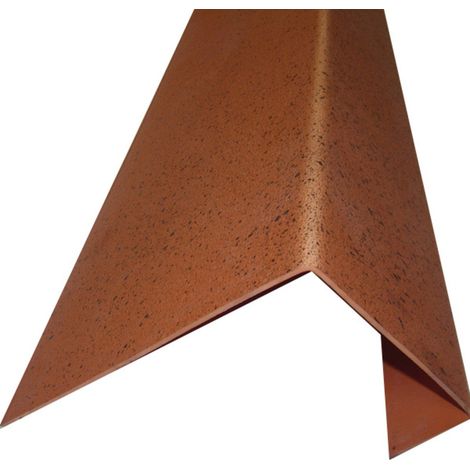 Perfil de borde de teja de PVC L 188 cm - Color - Antiguo, Anchura - 38 cm, Longitud - 188 cm
