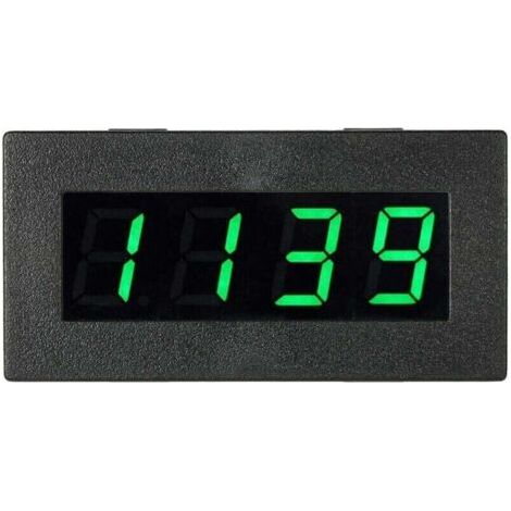 Tachymètre numérique haute précision avec mode de mesure de vitesse, équipé d'un écran vert de 0,56 pouce et d'un affichage LED bicolore noir et vert.