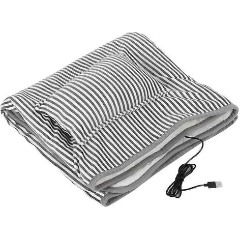 Couverture chauffante électrique USB pour jambes et corps, coussin chauffant de bureau à domicile, couverture de genoux réutilisable (1/5)