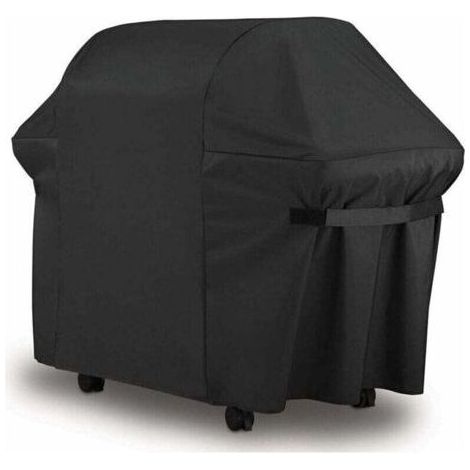 Housse Barbecue Bâche de Protection BBQ Couverture de Gril Anti-UV/Anti-l'eau/Anti-l'humidité Imperméable Extérieur Barbuae Grill Noir pour Weber Brinkmann 420D Oxford(152x76x121cm) (1/5)