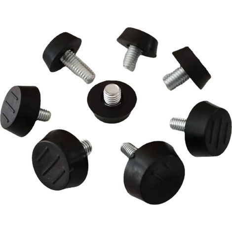 Pieds Vérin de Meuble Réglables Pied de Nivellement avec T-écrou Filetage Vis de Ajustables pour Pieds de Chaise Table Sofa M8 x 23 x 18mm 16 Pièces H28 (1/5)