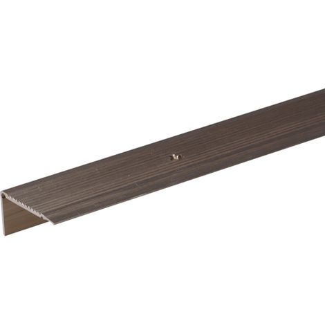 ALBERTS Treppenkanten-Schutzprofil, Alu bronze elox., LxBxHxS 1000x45x23x2,5mm (1/3)