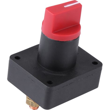 Interrupteur coupe-circuit/isolateur de batterie 6 mm 300 A pour véhicules, camions et bateaux (1/5)