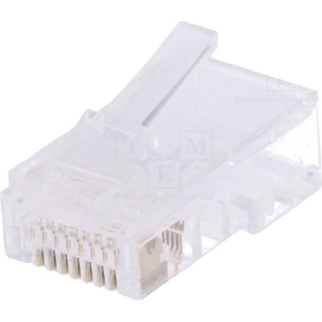 Connecteur RJ45 male Prise modulaire pour cable telephonique plat