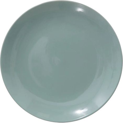 Lot de 6 assiettes plates 26cm en grès – Forme ronde – Compatible lave-vaisselle et micro-ondes – Couleur vert menthe – Secret De Gourmet
