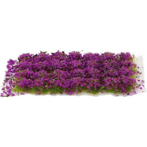 boîte de miniatures végétales simulant un bouquet de fleurs pour une mini-décoration de maison-1.5X1cm-Purple (1/3)