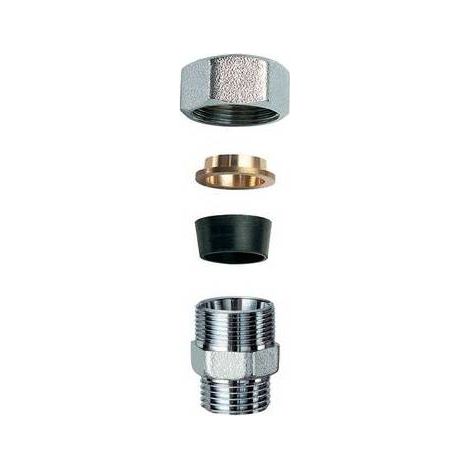 NIPLEX MASCHIO CROMATO C/MONOCONO IN GOMMA PER RAME Misura: 1" x 22