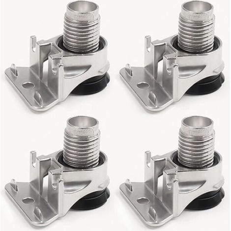 4 pieds réglables pour meuble – Pieds de table, support stable pour meuble, armoire, support TV – Charge maximale 175 kg – Hauteur ajustable, robuste et antidérapant