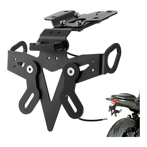 Support Plaque Mt07, Kit D'Élimination D'aile De Support De Plaque D'immatriculation De Moto avec LED pour Mt-07 Fz-07 2013-2020 (1/5)