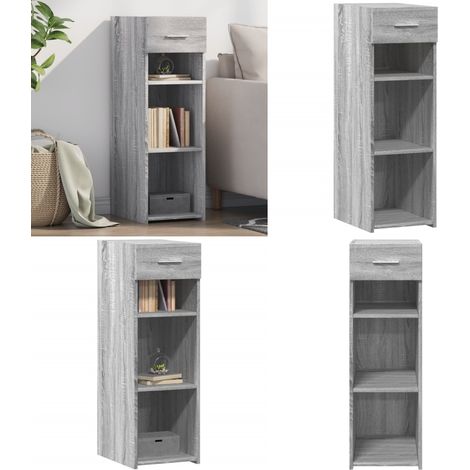 Sideboard Grau Sonoma 30x42,5x93 cm Holzwerkstoff - Schreibtisch - Wohnzimmer Dekoration - Regal - Sideboard - Grau Sideboard - Home & Living (1/5)