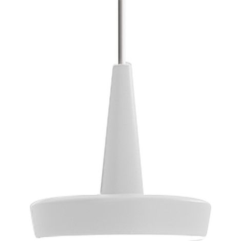 Baby Lampada a Sospensione LED 8W 2700K in Alluminio Verniciato Bianco con Diffusore in Policarbonato Opale - Design Minimalista ed Elegante