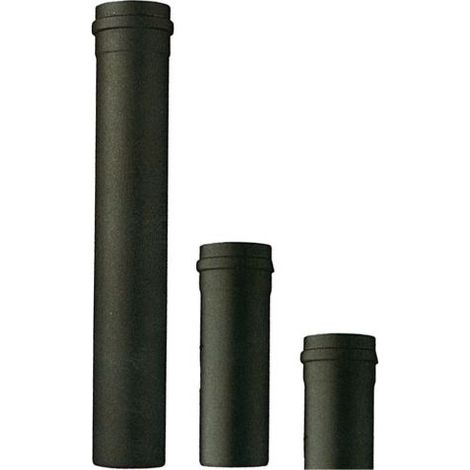 Tubo Stufe A Pellet Save Pnl1201 In Acciaio Porcellanato ø 12 Cm H.50 Cm Colore Nero Opaco