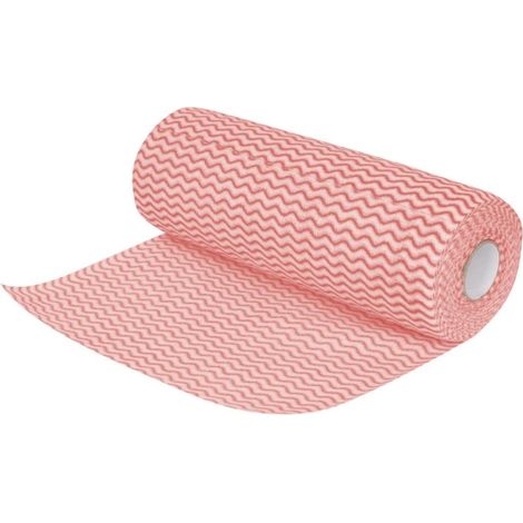 Chiffons non tissés rouges (rouleau de 100 chiffons) - JANTEX (1/5)