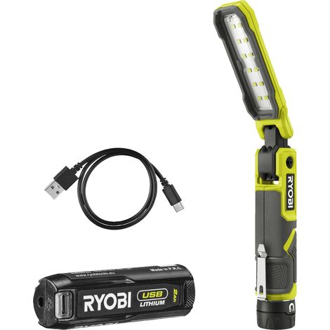 Ryobi RLI4-120G Magnetlicht-Akku 4V USB Lithium 650 Lumen 1x2,0 Ah (1/5)