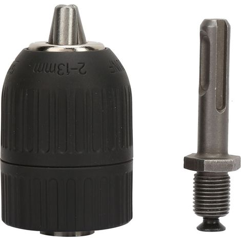 Mandrin de Perceuse sans clé 2.0-13mm avec Adaptateur SDS, Serre Facilement les Embouts de Différentes Tailles, Convertit le Marteau électrique en Perceuse électrique (1/5)