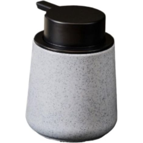 Dispensador de jabón líquido, dispensador de jabón cerámico de fácil uso con bomba decorativa para el baño (blanco) - 250 ml (1/4)