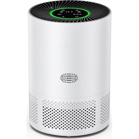 Purificateur air pièce – Filtre HEPA H13 – Pour chambre, cuisine, toilettes – Capteur PM2.5 – Blanc – Non connecté