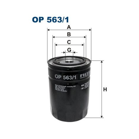 Ölfilter OP563/1 Filtron