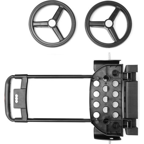 reisenthel citycruiser rack - Carello Portapacchi Pieghevole, Utilizzabile con Borsa come Carrello Spesa e da Solo come Portatutto o Portabottiglie, Base Stabile, Capacità di Carico 20 Kg, Nero (1/4)