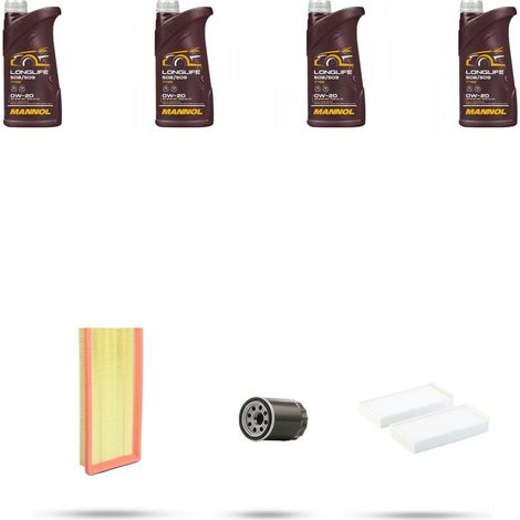 Kit tagliando 3 FILTRI e 4L OLIO compatibile con Citroen C5 Aircross 1.2 PureTech 96kw dal 2018 (1/4)