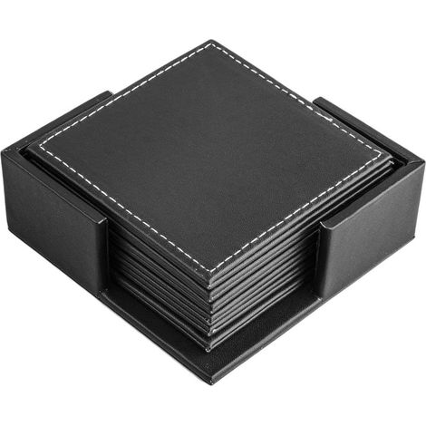 Lot de 6 sous-verres (noirs) (1/3)