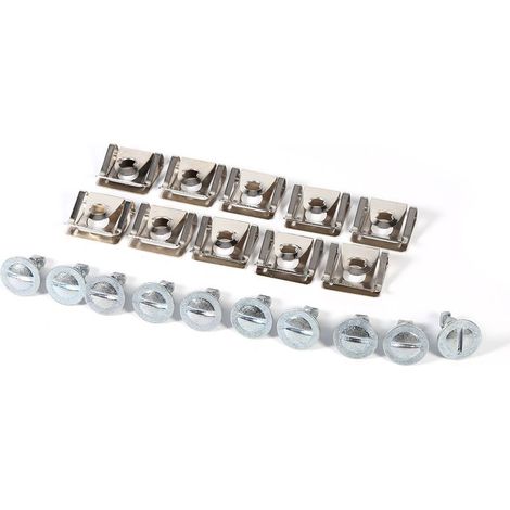 10x Clips métalliques de fixation pour cache-moteur sous Skoda 8D0805121 (1/5)