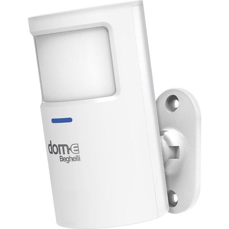 Beghelli 60051 Sensore Volumetrico Wireless PIR Portata 6 m Angolo 110° Compatibile DOM-E 60105 colore Bianco