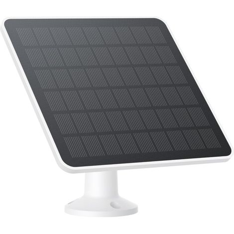 Panneau solaire 3W - Compatible avec eufyCam, alimentation continue, résistant aux intempéries IP65, pour surveillance extérieure et chargement de caméras