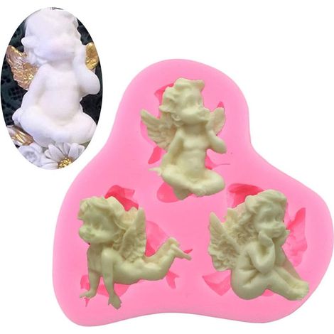 Moule En Silicone Angel Fée - Pour Gâteaux Chocolats Puddings Et Savons Artisanaux - 1 Pièce (1/5)