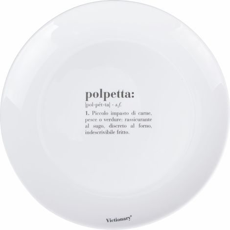 Lot de 6 assiettes plates rondes 27 cm en verre opale, Boulette de viande (1/5)
