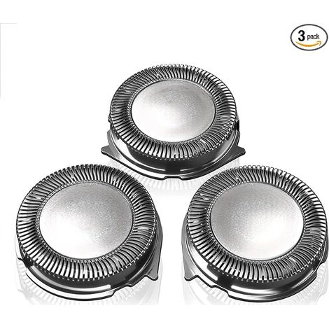 SH30 Tête de rasoir compatible avec Philips Series 3000, 1000, Star Wars, Aquatouch, Système rotatif à 360°, Nettoyage Facile (3 unités) (1/5)