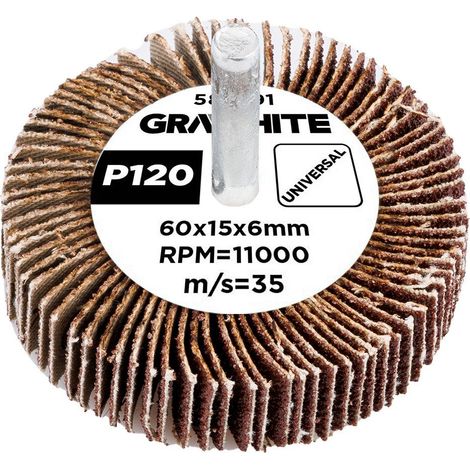 Disco abrasivo Graphite sanding disc 60x15x6 mm P120