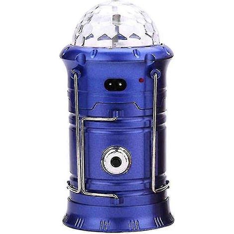 Lanterne solaire LED rechargeable, lampe torche de camping d'extérieur, lampe de scène disco (1/5)