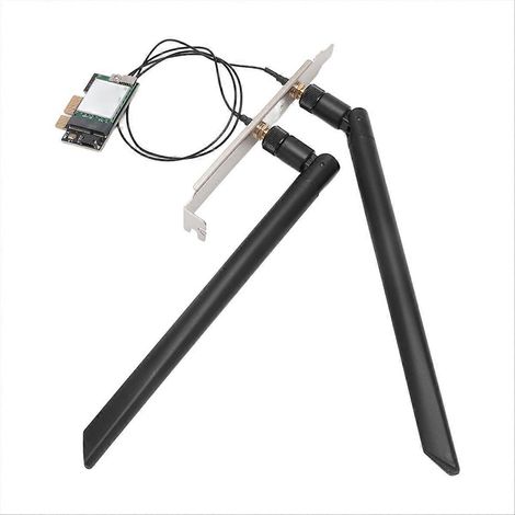 Carte réseau Wi-Fi sans fil 2,4 GHz/5 GHz BT 4.0 PCI-E 1X (1/5)