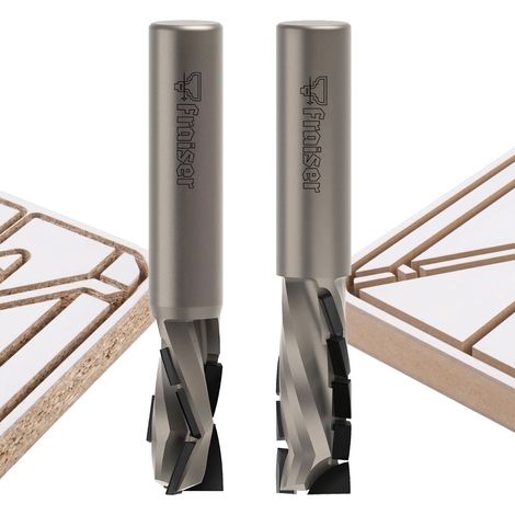 Fraise en diamant PCD pour Nesting sur MDF, Aggloméré et Contreplaqué de Peuplier D=10 I=18 S=12 D301 - Fraiser