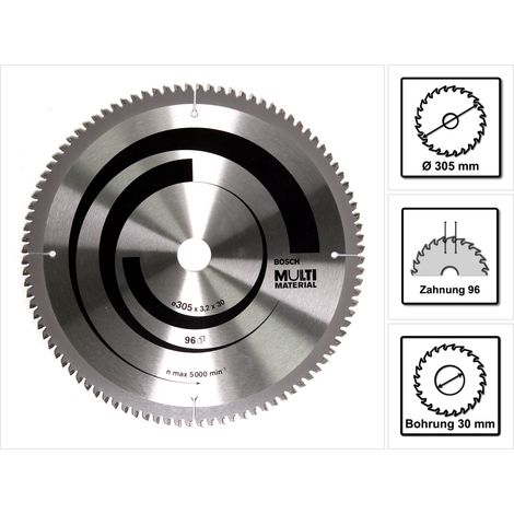 Lama per sega circolare BOSCH Multi Material Ø 30mm - 305X30X3,2 - 2 608 640 453