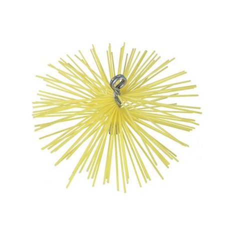 Ribitech – Hérisson de ramonage rond 150 mm – Nylon robuste pour nettoyage conduits – Filetage M12 x 175 – Compatible manches M12